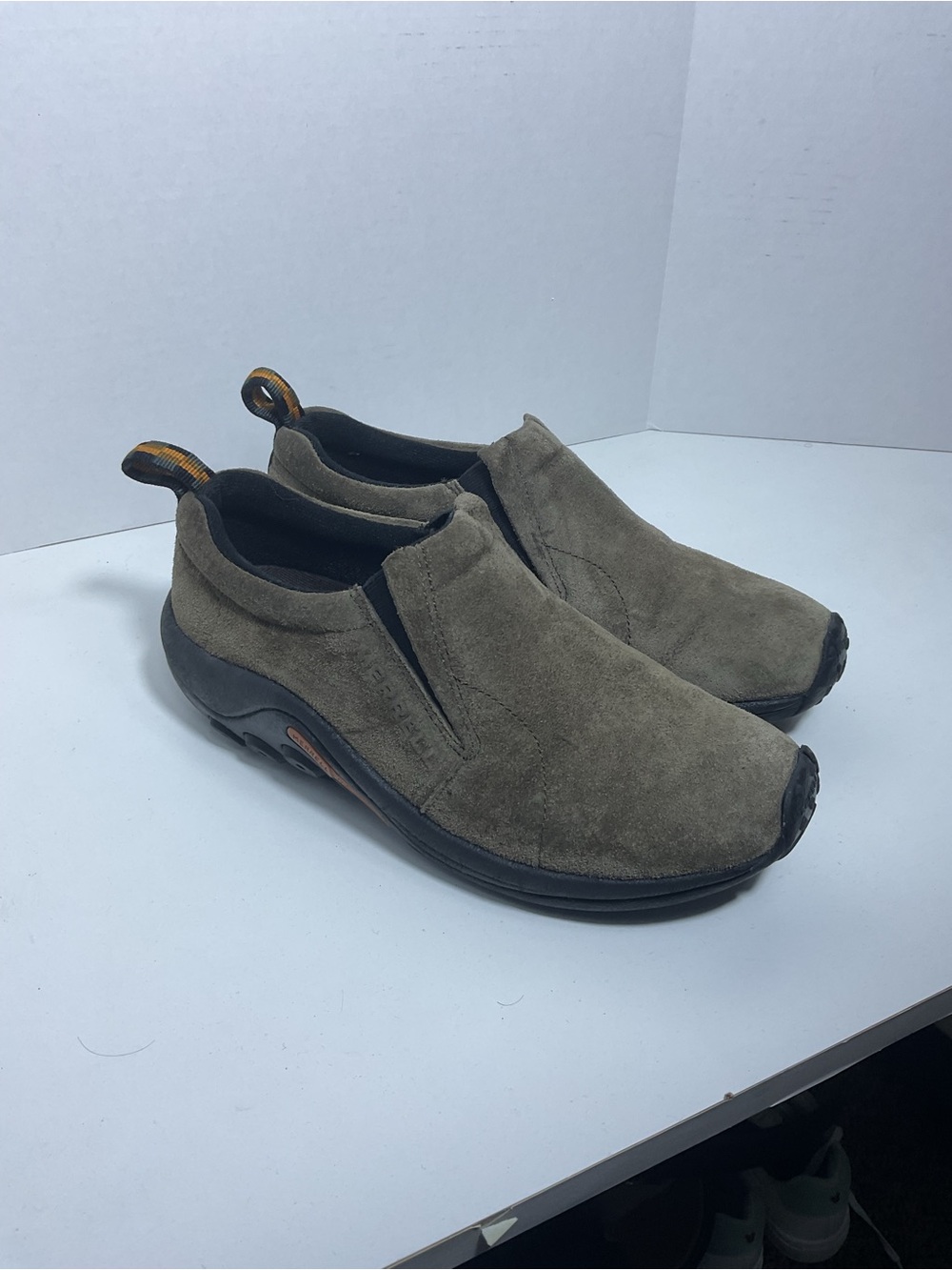 Merrell Classic Jungle Moc Slip On Gunsmoke Shoes Size 8 Women's